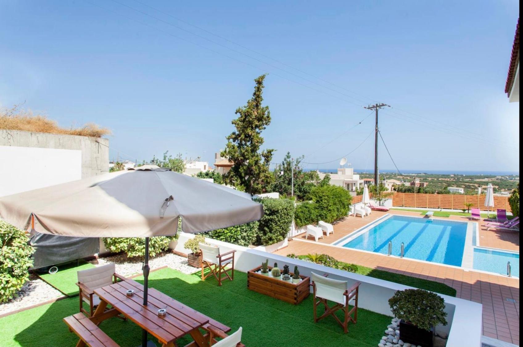Artemis Luxury Villa - Hersonissos Private Pool Oasis Exterior photo